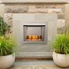Bluegrass Living Vent Free Stainless Outdoor Gas Fireplace Insert With Reflective Cry BL450SS-G